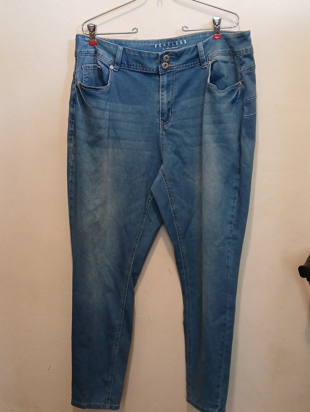 Ashley Stewart Light Blue Skinny Mid-Rise Jeans